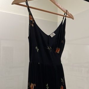 Aritzia Wilfred wrap dress in navy